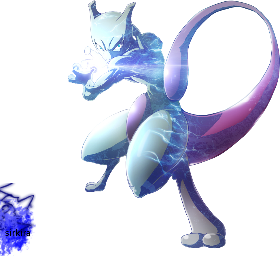 Mewtwo Pokemon Go Png (1000x979), Png Download