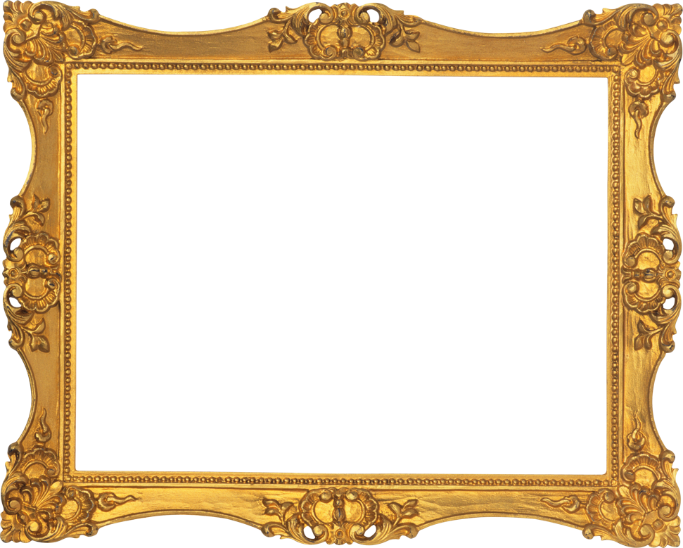 Victorian Gold Picture Frames (971x779), Png Download