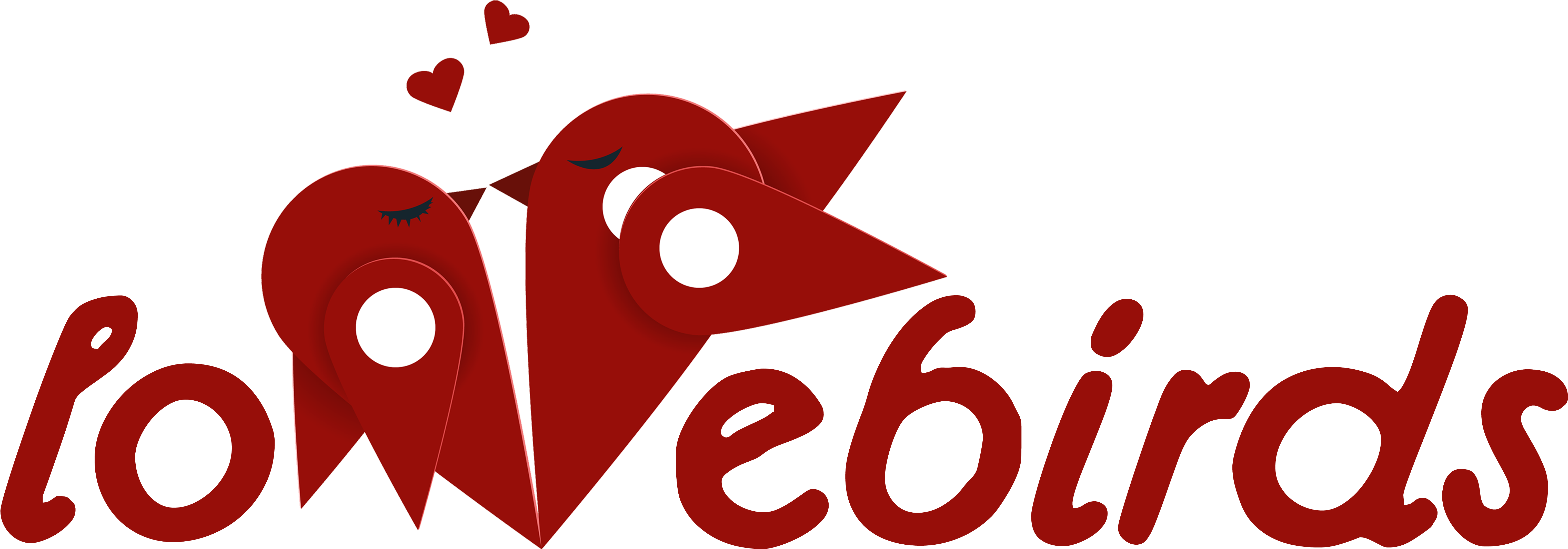 F Lying Soon - Love Birds Text Png (6600x3624), Png Download