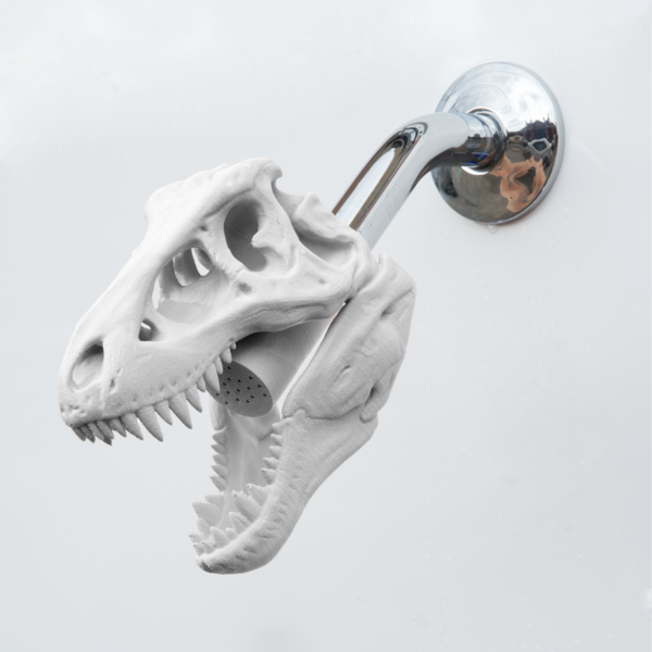 T-rex Skull Showerhead - Neon T Rex Skull (600x600), Png Download