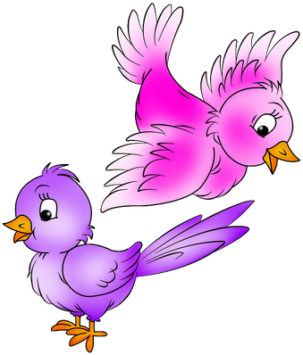 Love Birds Clip Art Cartoon Bird Images - Cartoon Birds (400x400), Png Download