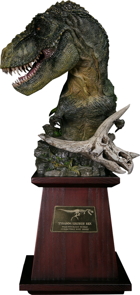 74" Bust T-rex - Tyrannosaurus (480x1009), Png Download