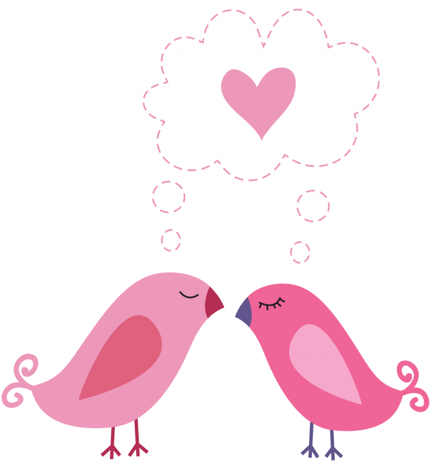 Love Birds - Love Birds Clip Art (840x900), Png Download