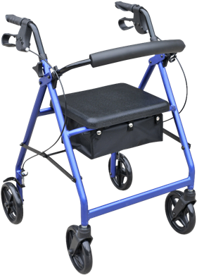 Walkers & Rollators - Walking Frame With Wheels (483x483), Png Download