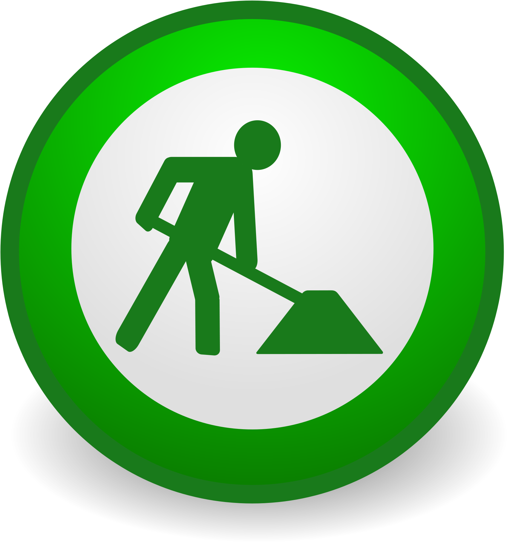 Website Under Construction - Under Construction Green (2000x2000), Png Download