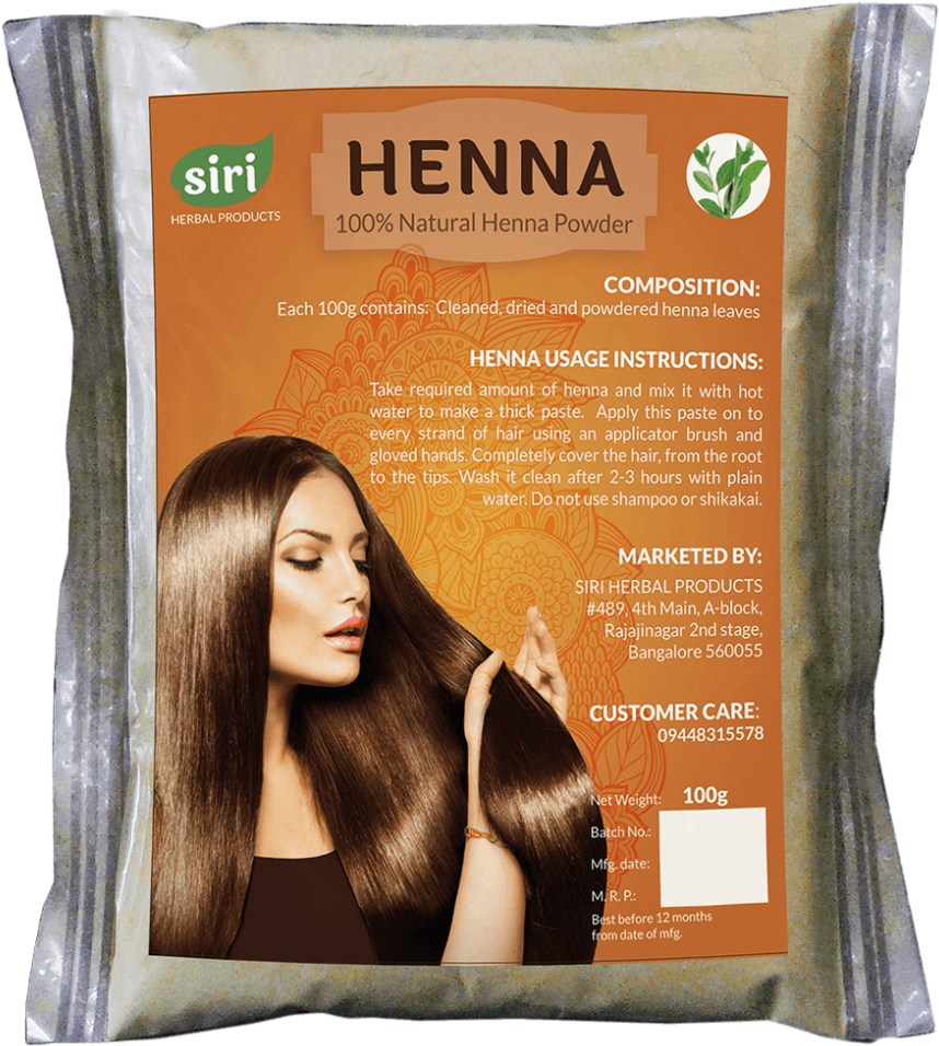 Chemical Free, Herbal Henna - Shiseido For Hair (980x980), Png Download