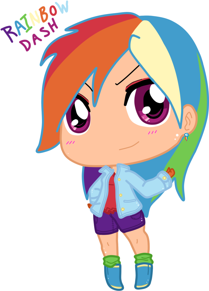 Graphic Royalty Free Chibi Google Search Random Pinterest - Rainbow Dash Human Chibi (704x960), Png Download