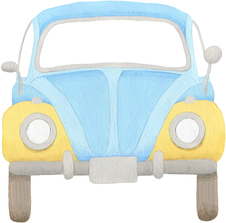 Este Gráficos É Hand Painted Watercolor Simple Car - Car (1024x1024), Png Download