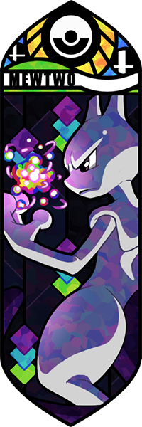 Super Smash Bros Mewtwo Art (200x600), Png Download
