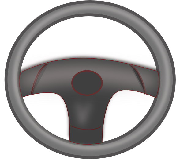 Wheel Clipart - Steering Wheel Clipart (600x517), Png Download