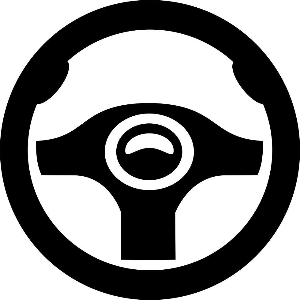 Free Library Car Steering Wheel Vehicle Clip Art - Steering Wheel Icon Png (980x980), Png Download