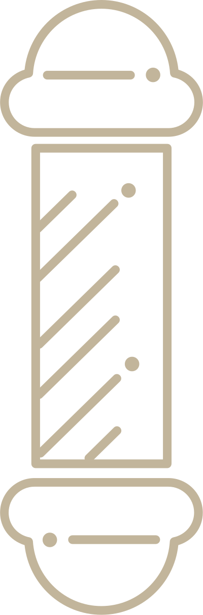 Barber Pole Icon - Hairdresser (400x1208), Png Download