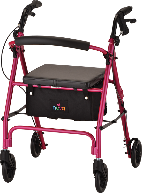 Nova Vibe 6 Rolling Walker - Rolling Walker (587x800), Png Download
