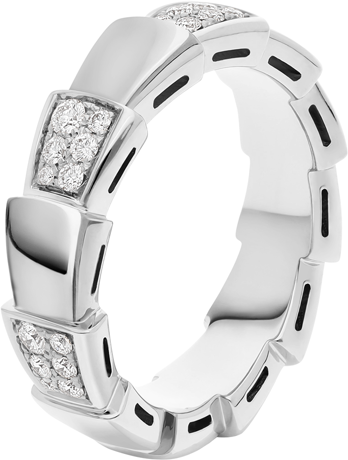Serpenti Viper Ring (1800x1405), Png Download