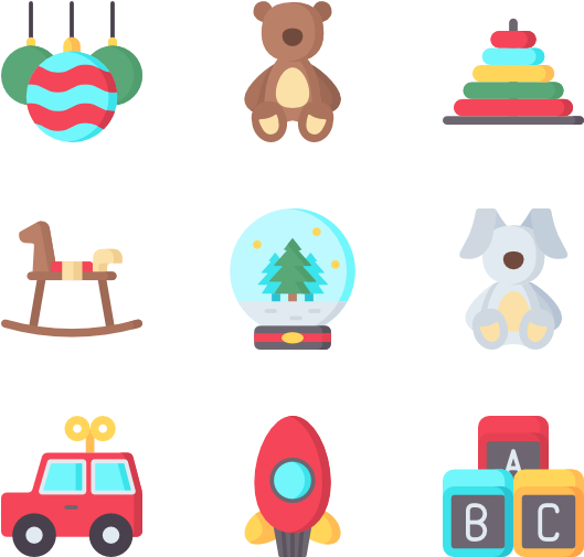 Christmas Toys (600x564), Png Download