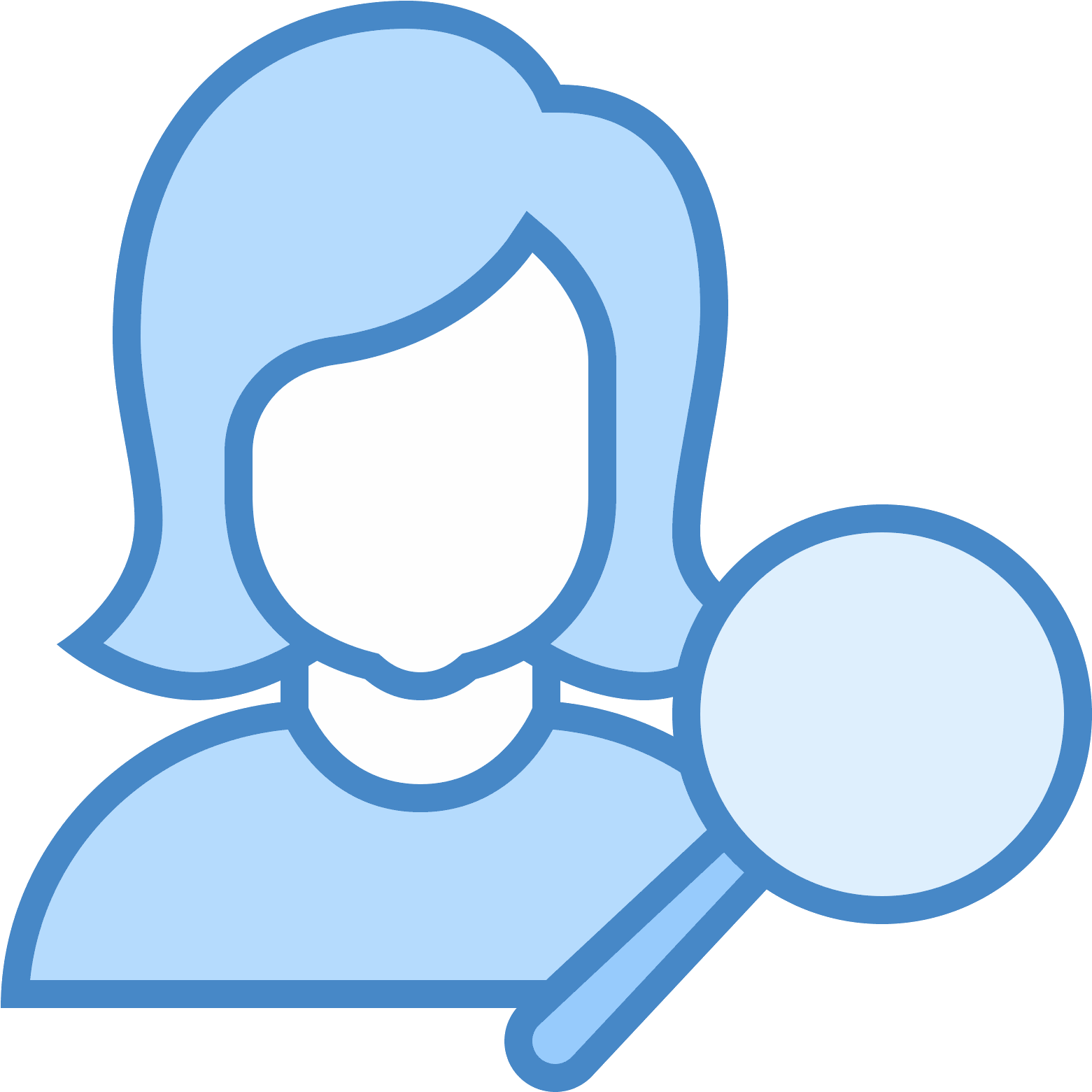 Procurar Usuário Feminino Icon (1600x1600), Png Download