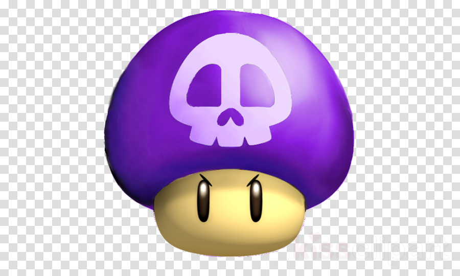 Super Mario Poison Mushroom Clipart Super Mario Bros (900x540), Png Download