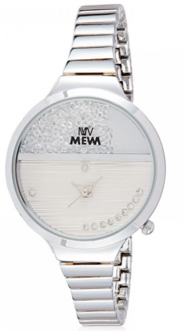 Decambridge Watch For Ladies, Silver Plated Band, Moving (670x653), Png Download