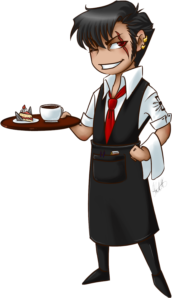 Waiter Png (600x1018), Png Download