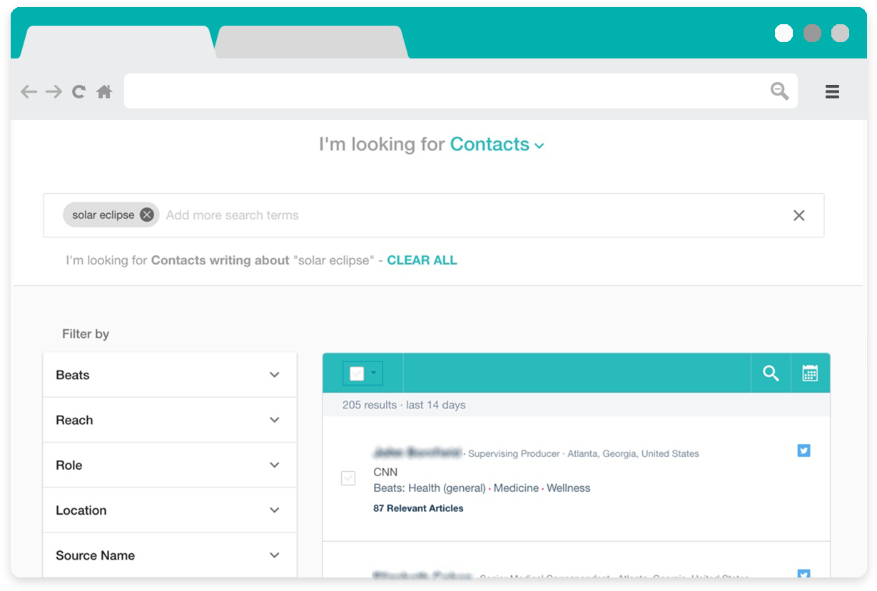 Create Media Lists Based On Your Industry (1470x900), Png Download