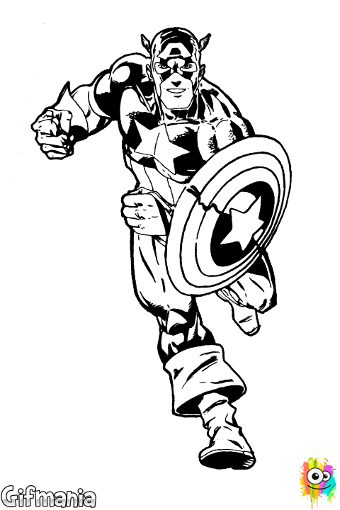 Capitán América Clásico (480x720), Png Download