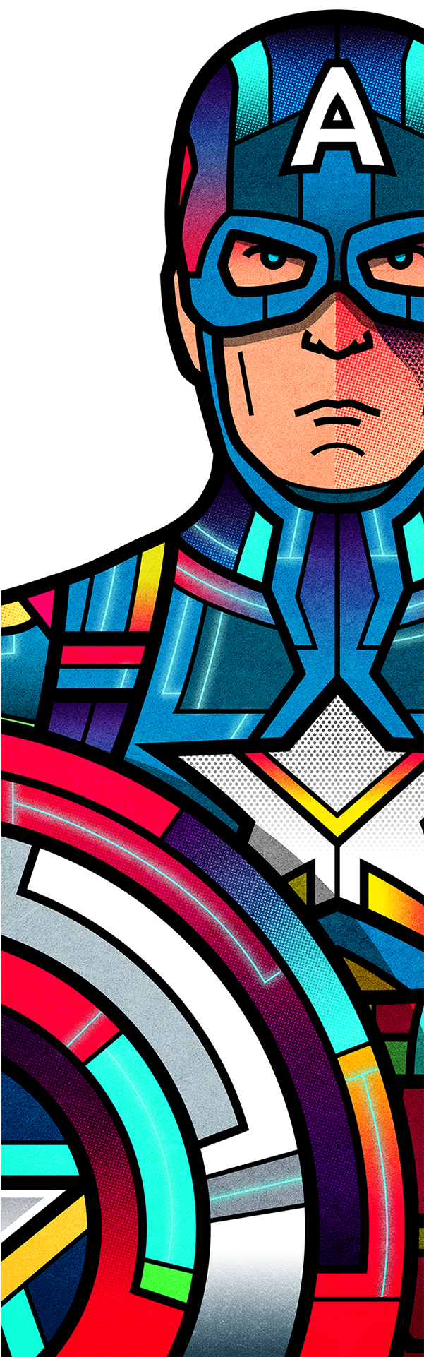Capitán America (600x1960), Png Download