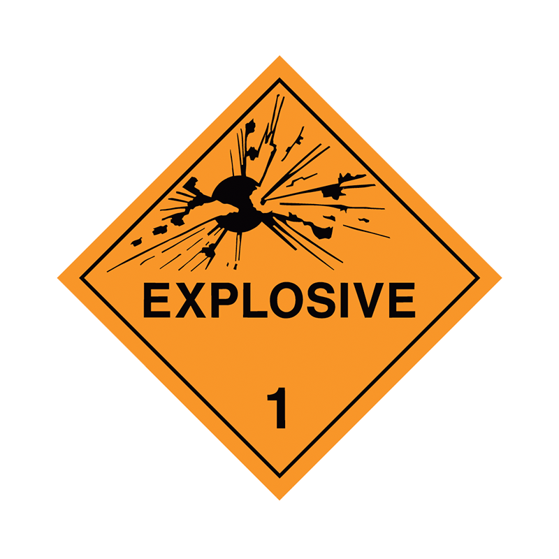 Brady Dangerous Goods Sign / Placard (800x800), Png Download