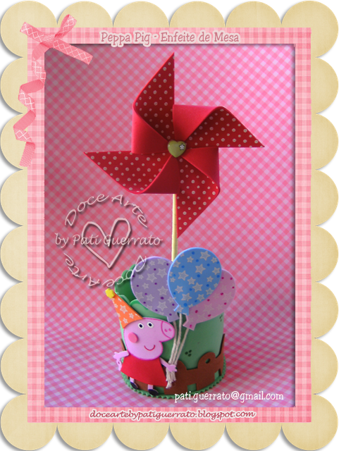 Enfeite De Mesa Peppa Pig (481x640), Png Download