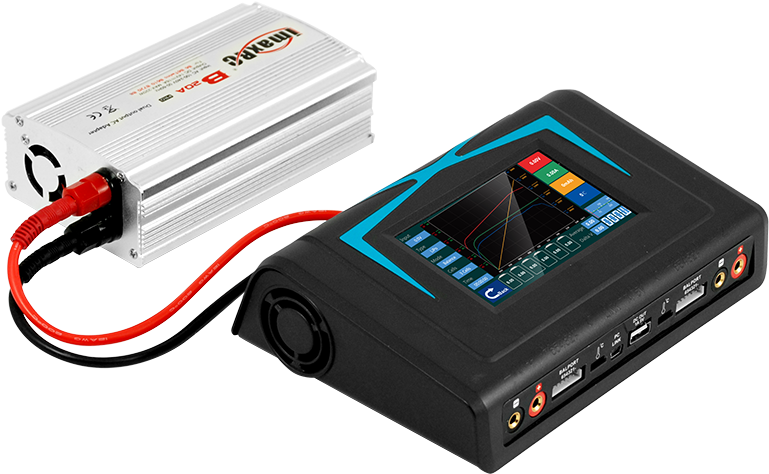 Imax X400 Twins Touch Screen Balance Charger (800x600), Png Download
