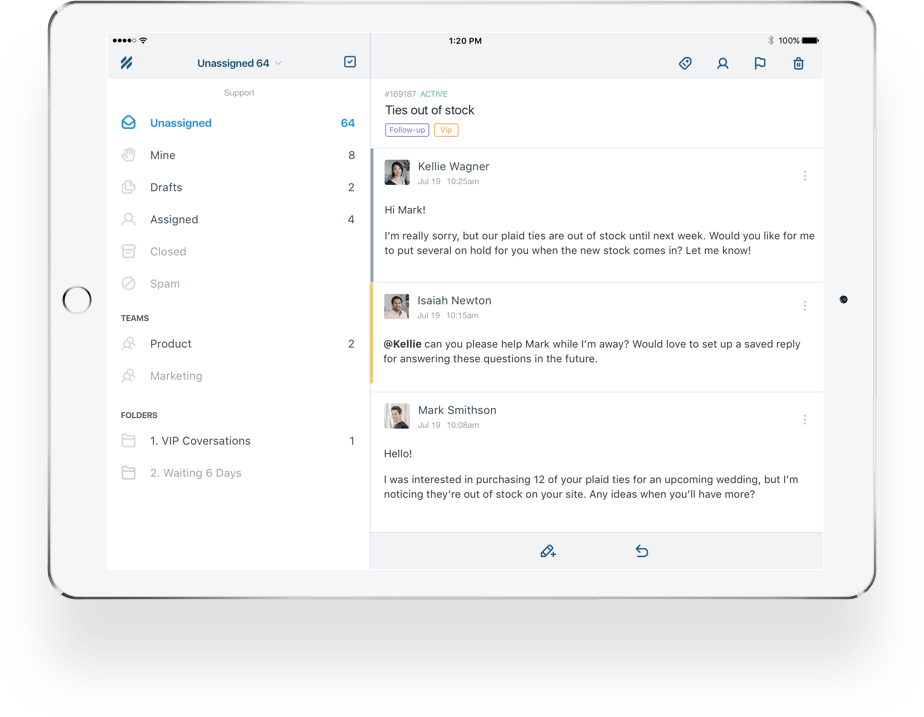 Help Scout For Ipad (924x717), Png Download