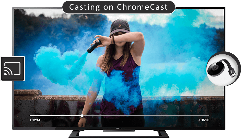 Video Casting On Chromecast (1007x628), Png Download