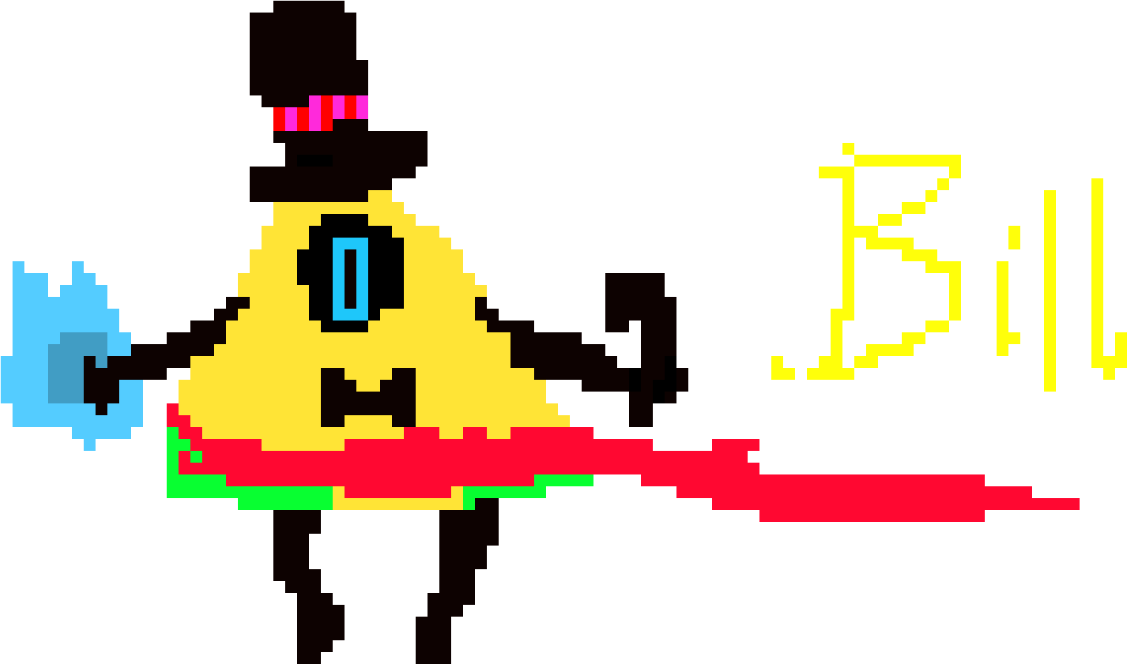 Bill Cipher Gravitytale Sprite [read Desc] (2159x1071), Png Download