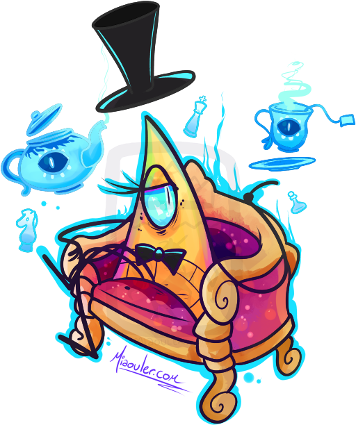 “bill Cipher © Alex Hirsch Available As A Sticker, (540x750), Png Download