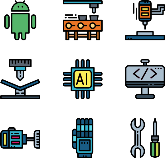 Robot Machine (600x564), Png Download