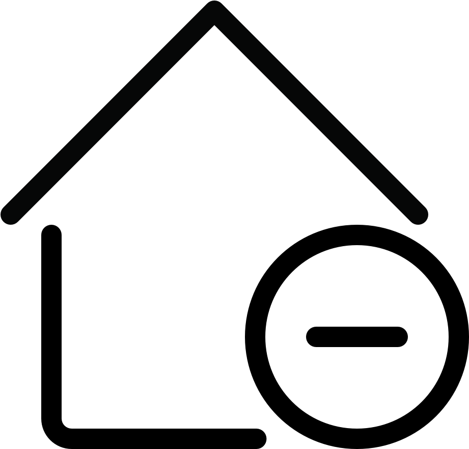 Building Home Minus (960x960), Png Download