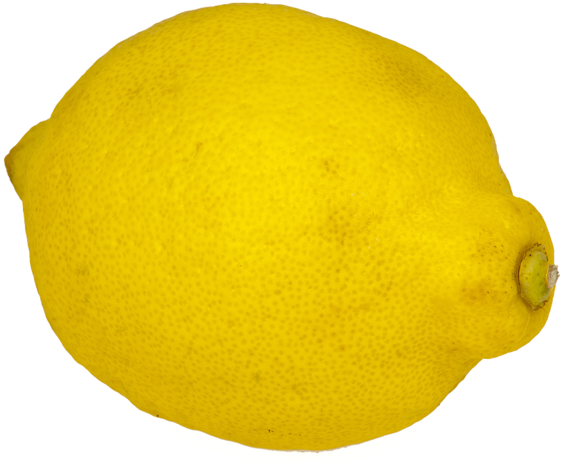 Lemon, Isolated, Fruit, Yellow, Sour, Citrus Fruits (868x720), Png Download