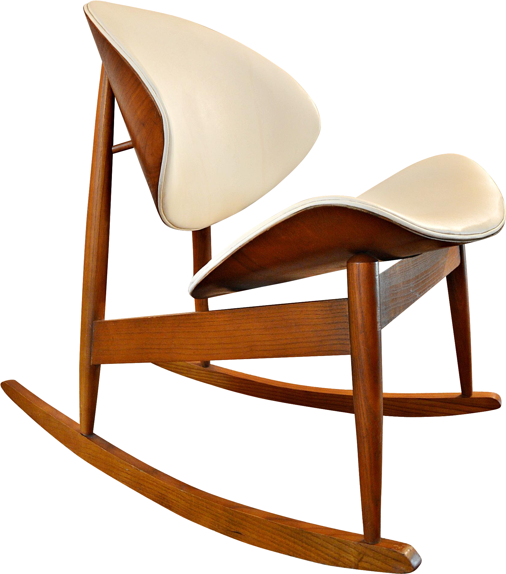 Beautiful Lines On This Rare Rocking Chair Attributed (1895x1895), Png Download