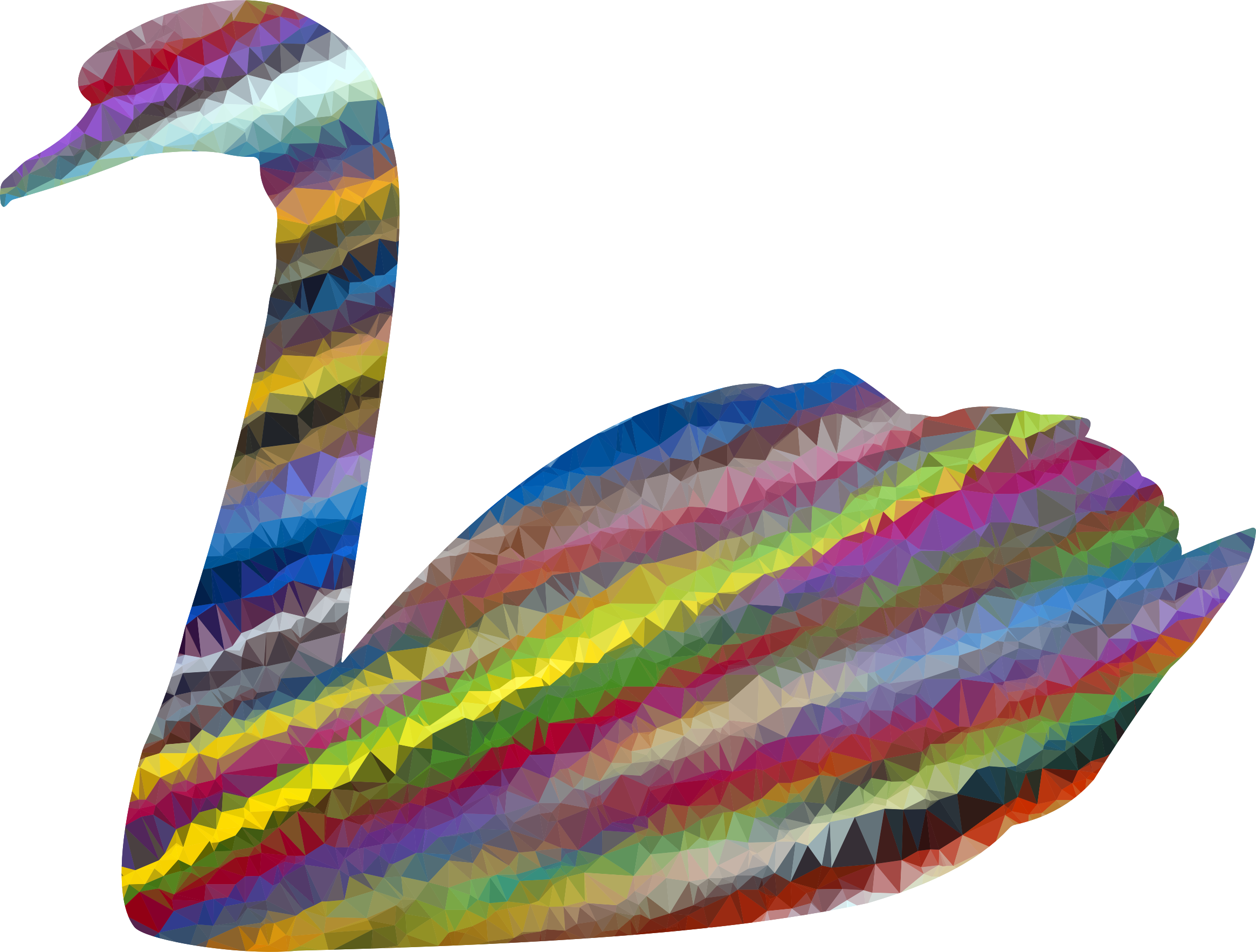 This Free Icons Png Design Of Low Poly Prismatic Streaked (2330x1766), Png Download
