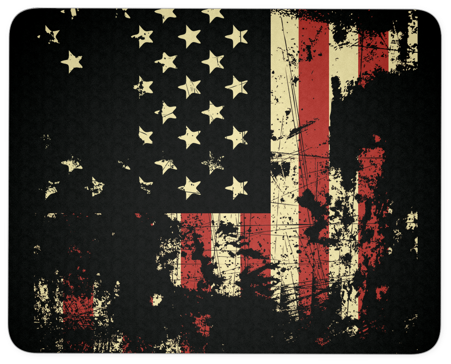 Distressed American Flag Mouse Pad (1024x1024), Png Download
