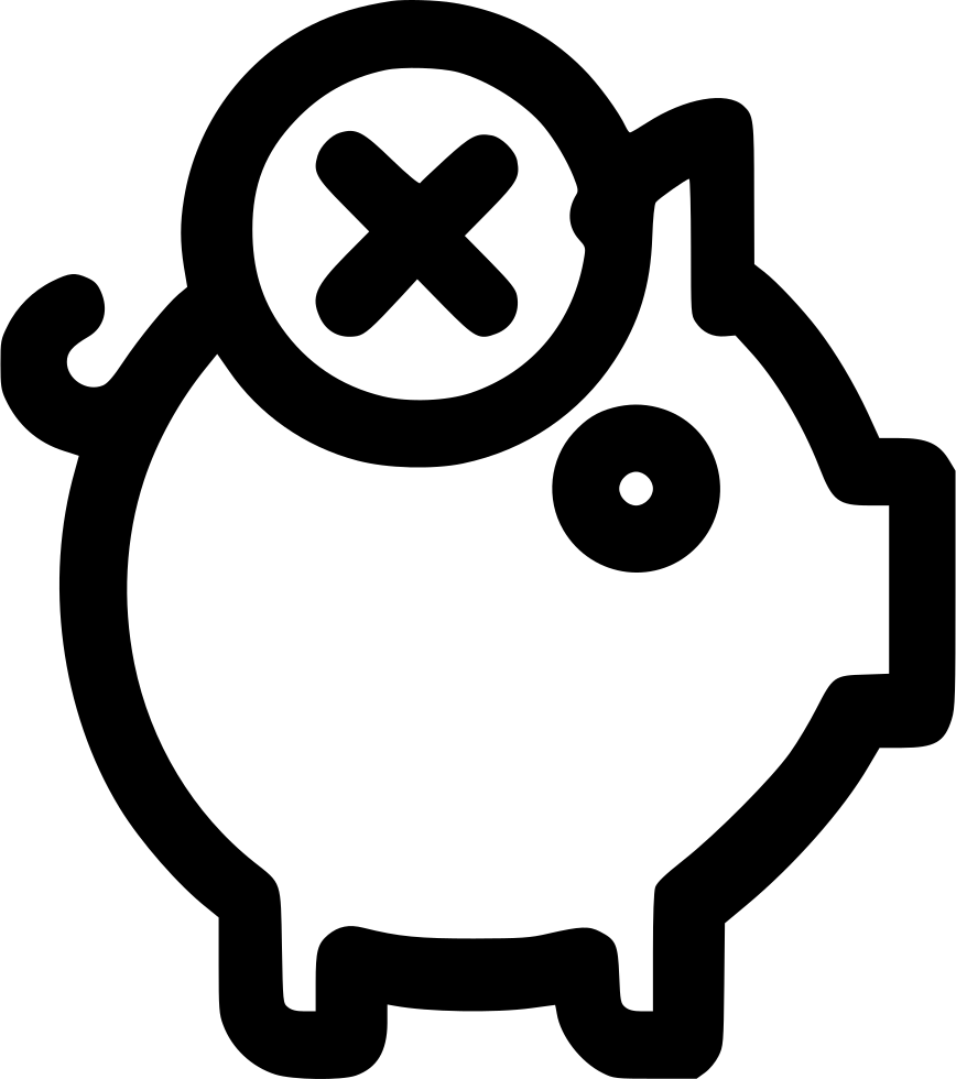 Cancel Piggy Bank Comments (868x980), Png Download