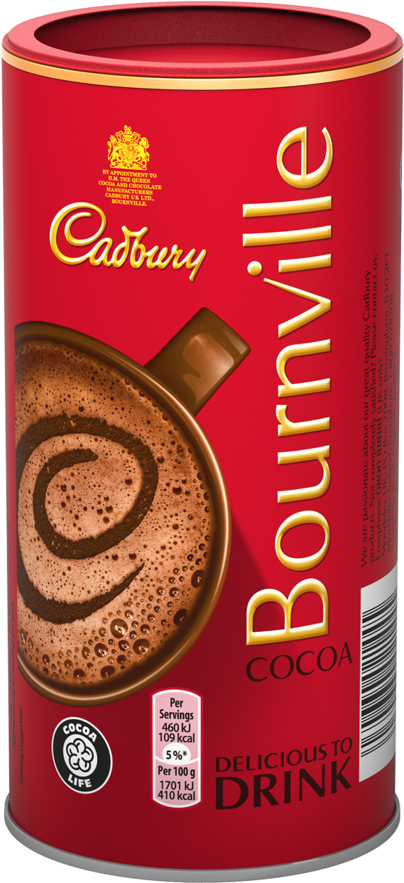 Cadbury Bournville Cocoa (600x1255), Png Download