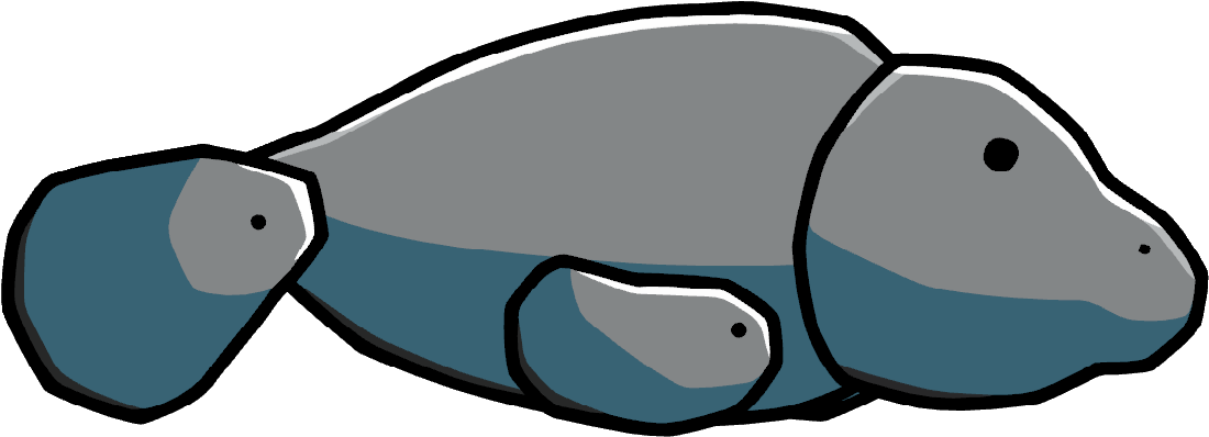 Manatee (1106x406), Png Download