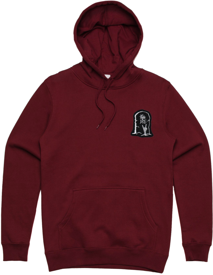 Hoodie-maroon (1000x1000), Png Download