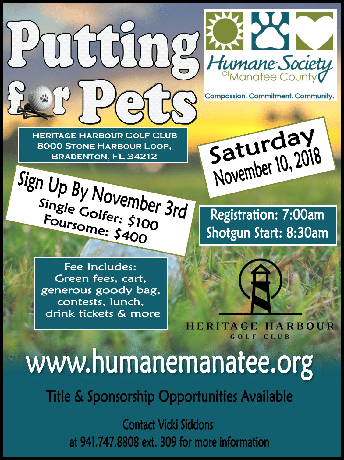 Unleash Your Golf Game And Support The Local Humane (1129x1510), Png Download