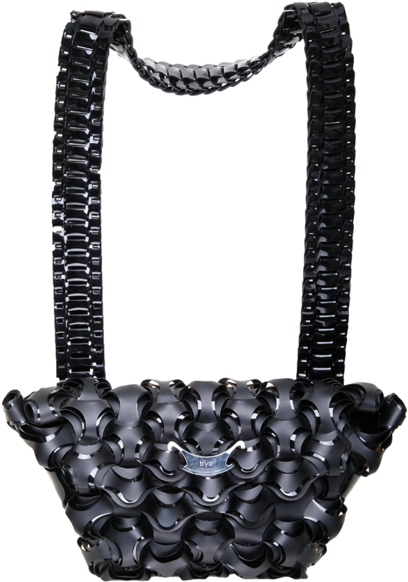 Opera Clutch In Black With Strap (700x932), Png Download