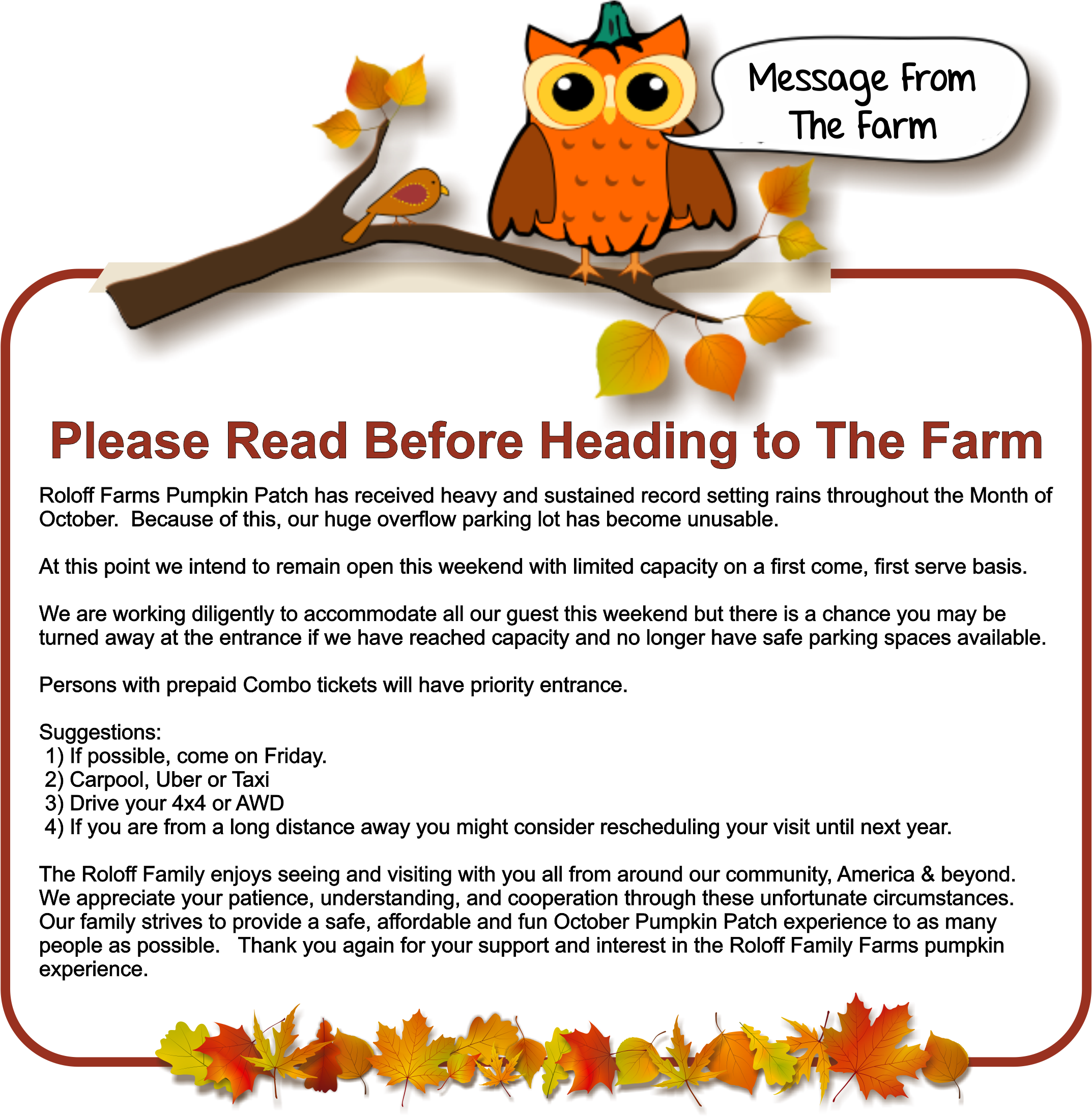 Pumpkin Season Message Last Weekend (2206x2194), Png Download