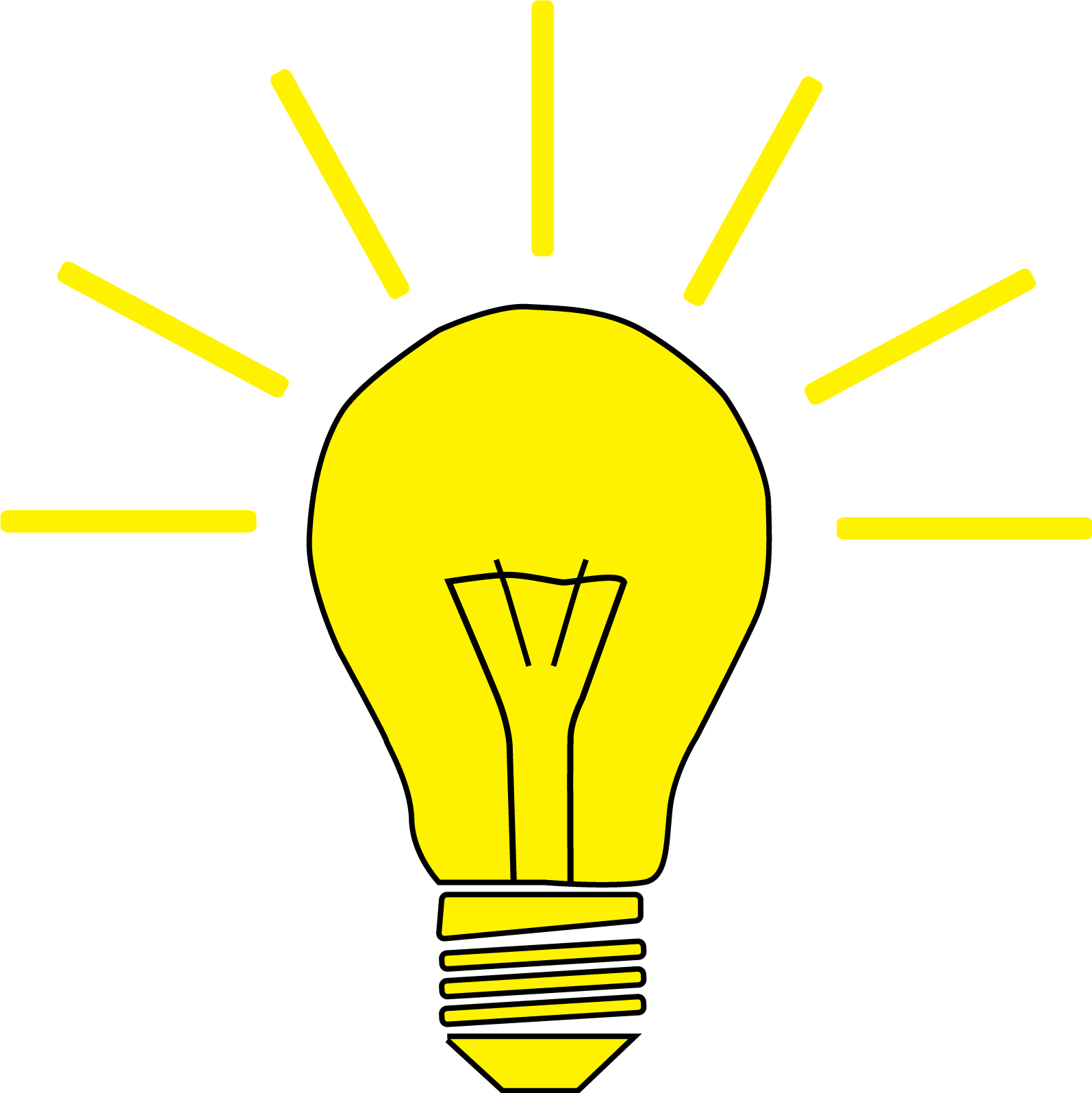 This Icon Of A Light Bulb Is Licensed Under A Creative (1595x1596), Png Download
