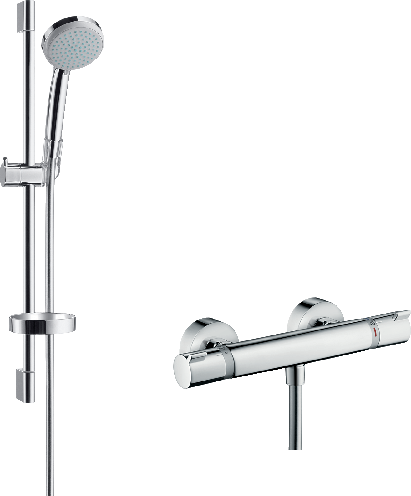 Shower System Vario With Ecostat Comfort Thermostatic (1314x1585), Png Download