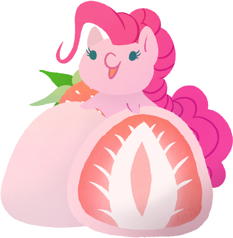 Anzicorn, Chibi, Food, Mochi, Pinkie Pie, Pony, Safe, (800x800), Png Download