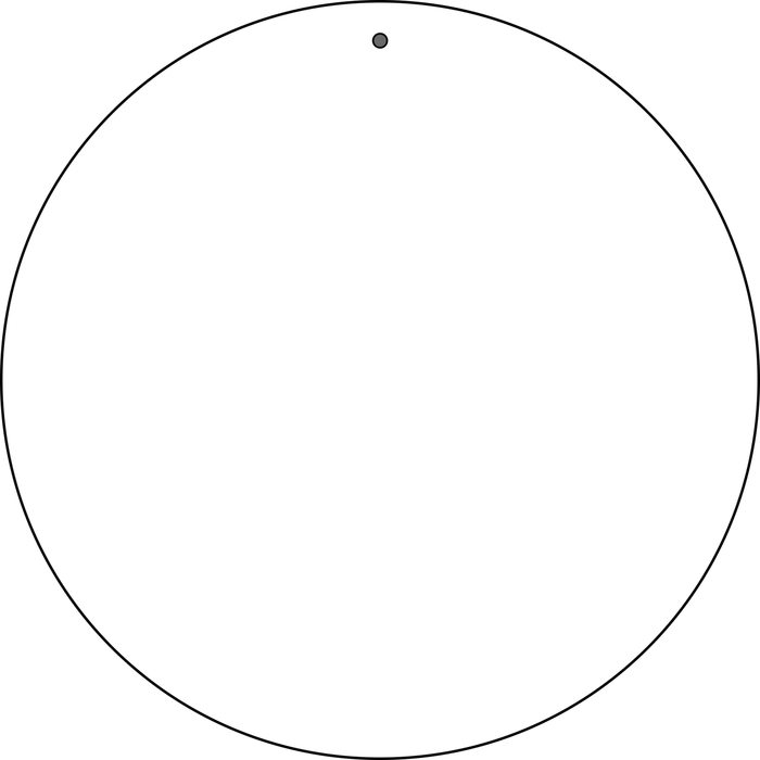 White Dye Sublimation 12" Wholesale Novelty Metal Circle (700x700), Png Download